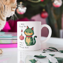 いけなクリスマス猫 ジャンボコーヒーマグカップ