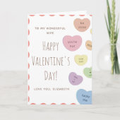 & いけなスウィートキャンディハートズウィザードバレンタインデー カード (正面)