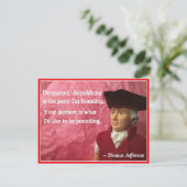 いけなバ大統領のレンタイン：パーティー設立 ポストカード (スタンド正面)