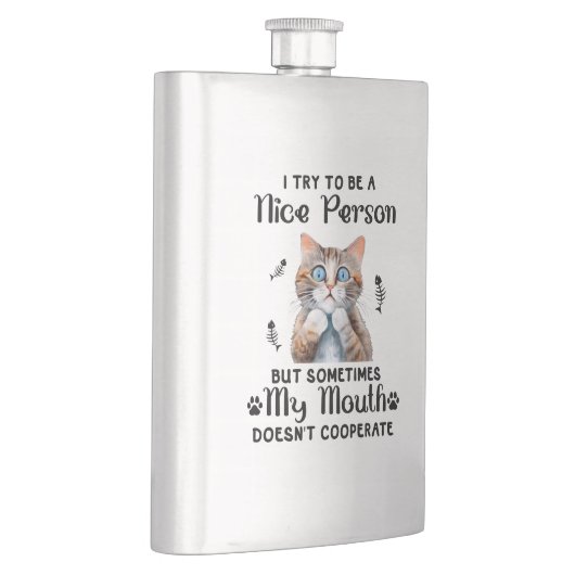 いけな子猫 フラスク (右)