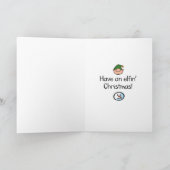 いけな小人霜の降りたクリスマスカード シーズンカード (内部)