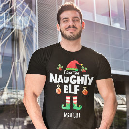 いけな小妖精や小人ファミリーにマッチするクリスマスの服装の名前 Tシャツ