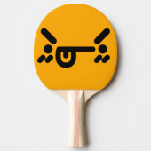 いけな怒顔オレンジ卓球ラケット 卓球ラケット (正面)