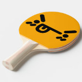 いけな怒顔オレンジ卓球ラケット 卓球ラケット (正面アングル)