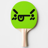 いけな怒顔グリーン卓球ラケット 卓球ラケット (正面)