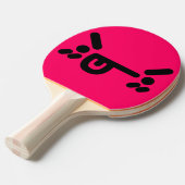 いけな怒顔ピンク卓球ラケット 卓球ラケット (正面アングル)