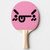 いけな怒顔ライトピンク卓球ラケット 卓球ラケット (正面)