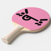 いけな怒顔ライトピンク卓球ラケット 卓球ラケット (正面アングル)