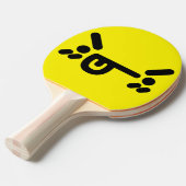 いけな怒顔黄卓球ラケット 卓球ラケット (正面アングル)