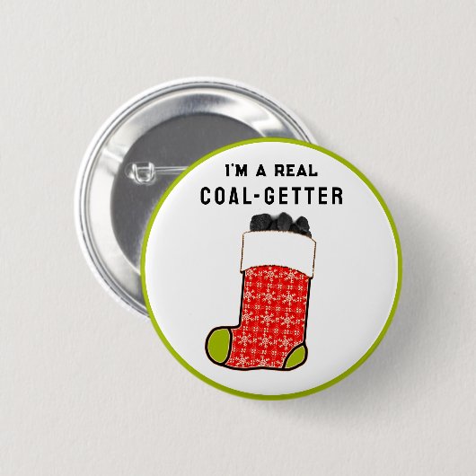 いけな男 缶バッジ (正面&裏面)