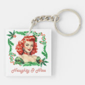 いけな&ニースレトロクリスマスピンナップ キーホルダー (裏面)