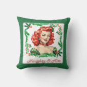 いけな&ニースレトロクリスマスピンナップ クッション (正面)