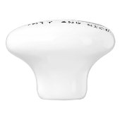 いけな&ニース古いイギリスのシープドッグ(グレー1) セラミックノブ (側面)