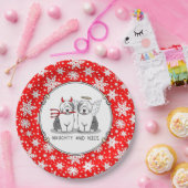 いけな&ニース古いイギリスのシープドッグ（グレー1） ペーパープレート (パーティー)