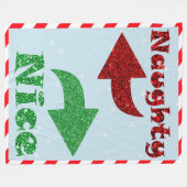 いけな&素敵な可愛いブルークリスマス フリースブランケット (正面(横))