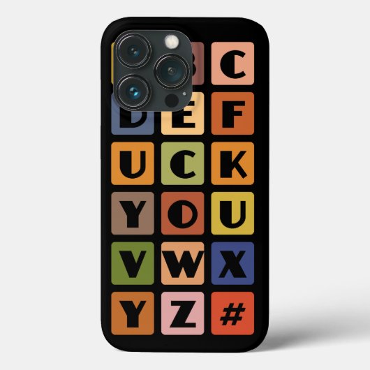 いけなAlphabets Blackberry太字のケース Case-Mate iPhoneケース (裏面)
