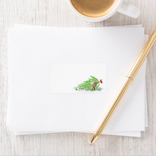 いけなCat Christmas Envelope Labels ラベル (インサイチュ)