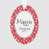 いけなDevil Old English Sheepdog (Gray 1) オーナメント (裏面)