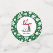 いけなDevil Old English Sheepdog (Gray 1) コンフェッティ (スモール正面)