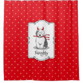 いけなDevil Old English Sheepdog (Gray 1) シャワーカーテン (正面)