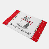 いけなDevil Old English Sheepdog (Gray 1) ドアマット (アングル)