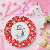 いけなDevil Old English Sheepdog (Gray 1) ペーパープレート (パーティー)