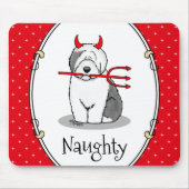 いけなDevil Old English Sheepdog (Gray 1) マウスパッド (正面)