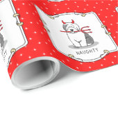 いけなDevil Old English Sheepdog (Gray 1) ラッピングペーパー (ロールコーナー)
