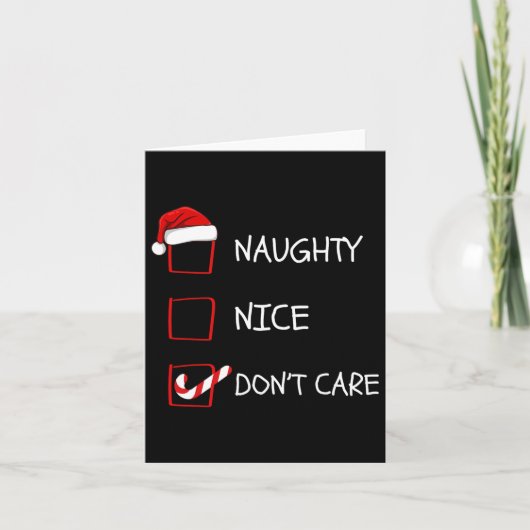 いけなNice Do Not Christmas気にリスト カード (正面)