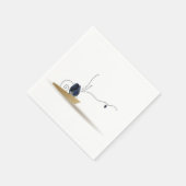 いけばなスパイラルブルーアイリスブズムッセルの詩の沿岸 スタンダードカクテルナプキン (角)