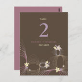 いけばなフランギパニパープルトロピカルフラワー結婚ズ ポストカード (正面/裏面)