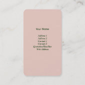 いけばなフローラアートスタジオビジネスカード 名刺 (裏面)