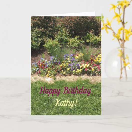 いこ大切の誕生日カード カード (黄色い花)