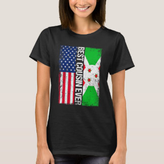いこ最高のの父の日ブルンジ米国国旗 Tシャツ