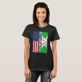 いこ最高のの父の日ブルンジ米国国旗 Tシャツ (正面フル)