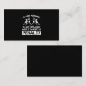 いじめっおもしろいたペナルティについて議論するアイスホッケー選手 名刺 (正面/裏面)