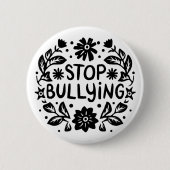 いじめっストップたアンチをいじめる 缶バッジ (正面)