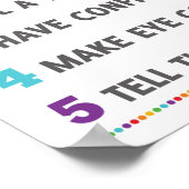 いじめっストップた学校のアンチいじめっ子キャンペーンの方法 ポスター (角)