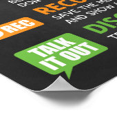 いじめっストップた学校のアンチをいじめる方法 ポスター (角)