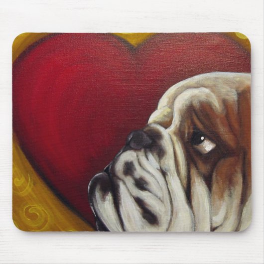 いじめっ子のハート マウスパッド (正面)