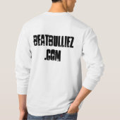 いじめっ子のFrontBackのロゴの長袖 Tシャツ (裏面)