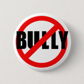 いじめっ子はいじめるTシャツ、発汗しませんでしたり、ボタンがかかります 缶バッジ (正面)