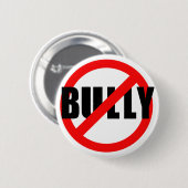 いじめっ子はいじめるTシャツ、発汗しませんでしたり、ボタンがかかります 缶バッジ (正面&裏面)