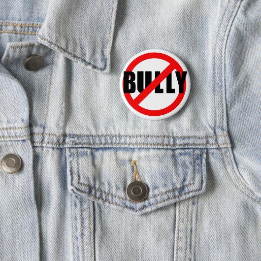 いじめっ子はいじめるTシャツ、発汗しませんでしたり、ボタンがかかります 缶バッジ (インサイチュ)