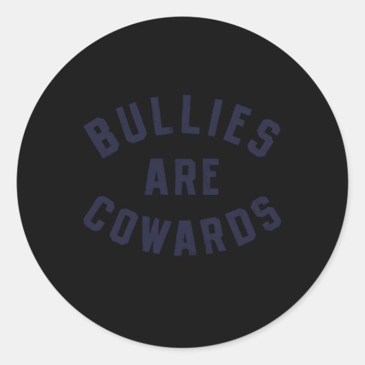 いじめっ子は臆病なアンチの優しさ ラウンドシール (正面)