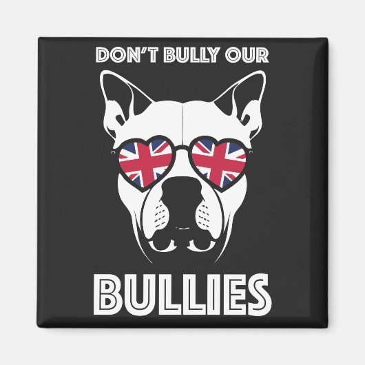 いじめっ子をいじめるな マグネット (正面)