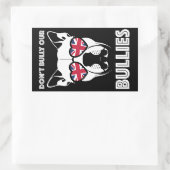 いじめっ子をいじめるな 長方形シール (バッグ)