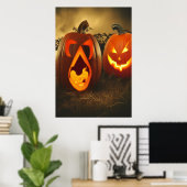 いじめっ子をかぼちゃにする | AIアートポスター ポスター (ホームオフィス)