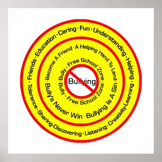 いじめっ子フリー校区 ポスター (正面)