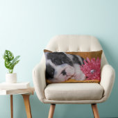 いじめっ子愛ブルドッグの枕 ランバークッション (椅子)